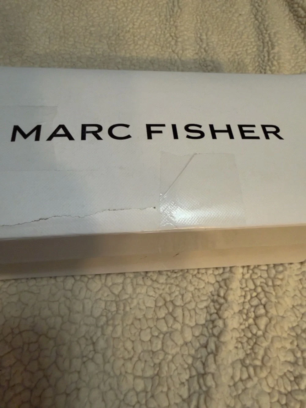 Marc Fisher Dela2 Metallic Silver Slingback Flats Black Cap Toes size 7.5 New